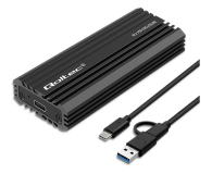 QOLTEC Obudowa M.2 NV2270 NVMe SATA USB-C 2TB 52270 - 1241850 - zdjęcie 1